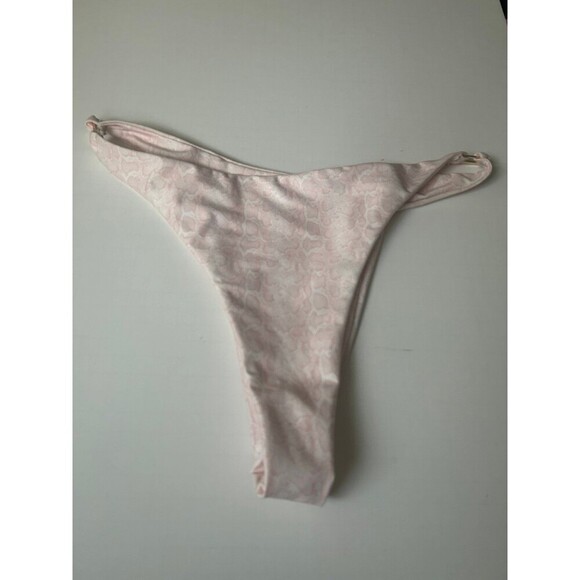 LAHANA SWIM Gigi Bikini Bottom XL Pink Snake Print - Picture 1 of 6